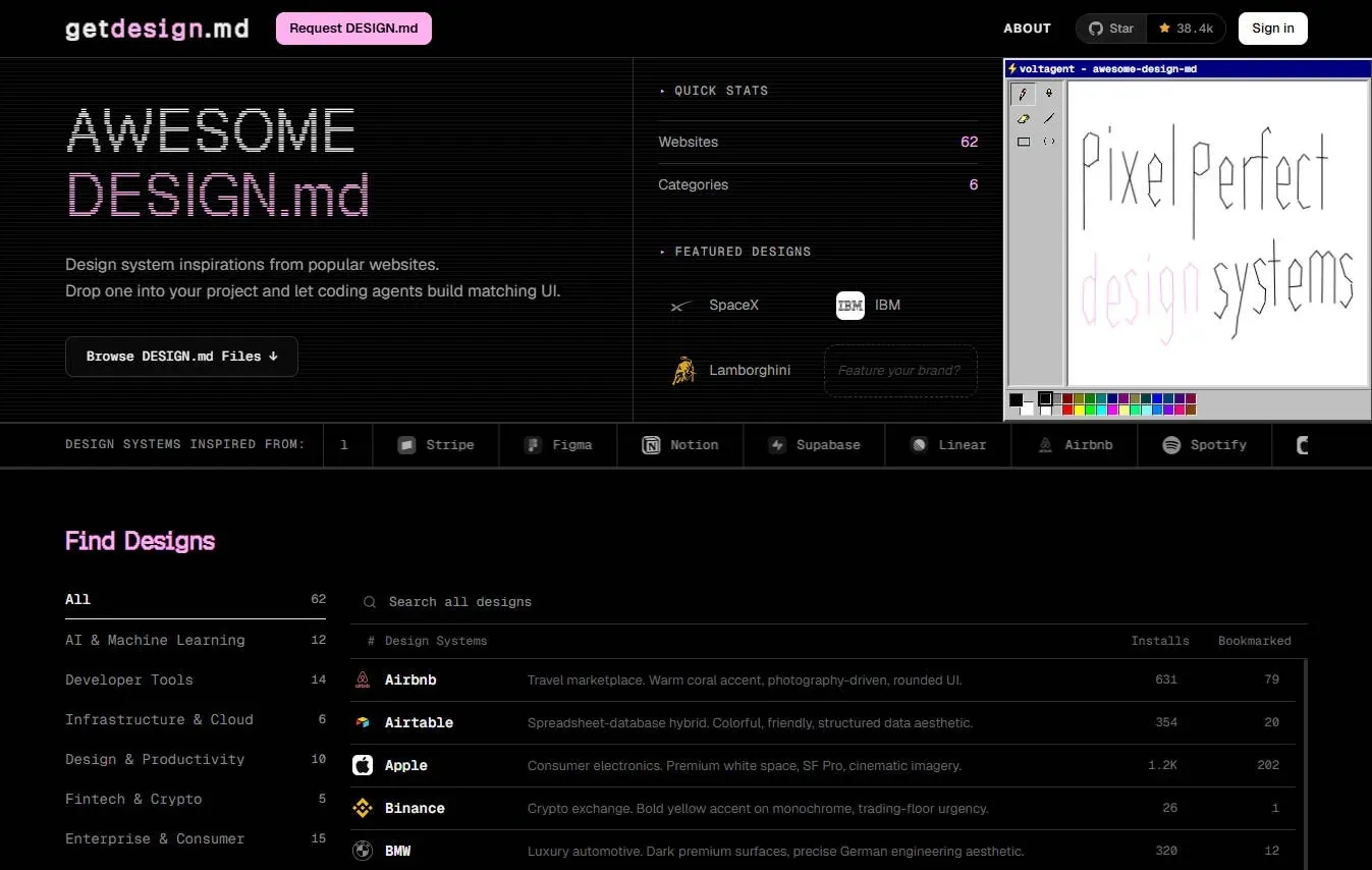 awesome-design-md GitHub